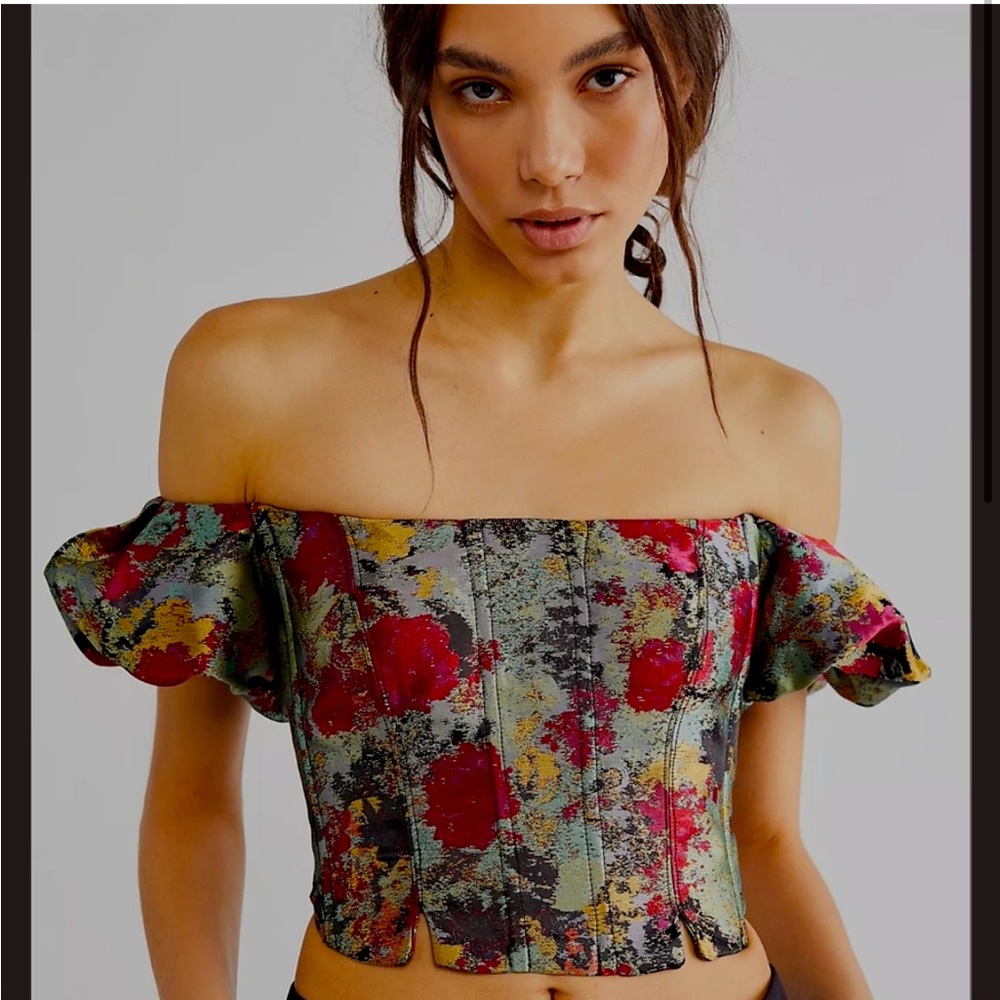 Free people corset. “Bali carousel/ Moody combo.” Sz. Xs